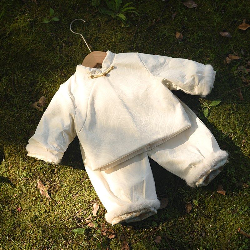 周岁礼服男宝宝唐装一岁过年衣服套装婴儿中式抓周服男童冬季汉服