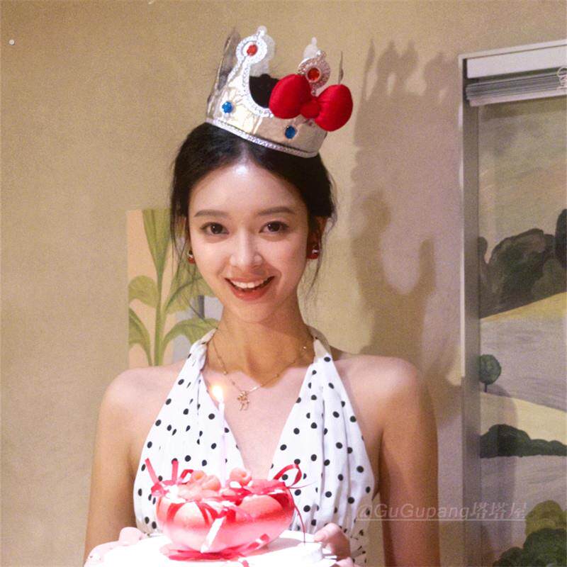 韩国ins生日快乐皇冠发箍派对拍照道具装饰发夹蝴蝶结鸭嘴夹头饰