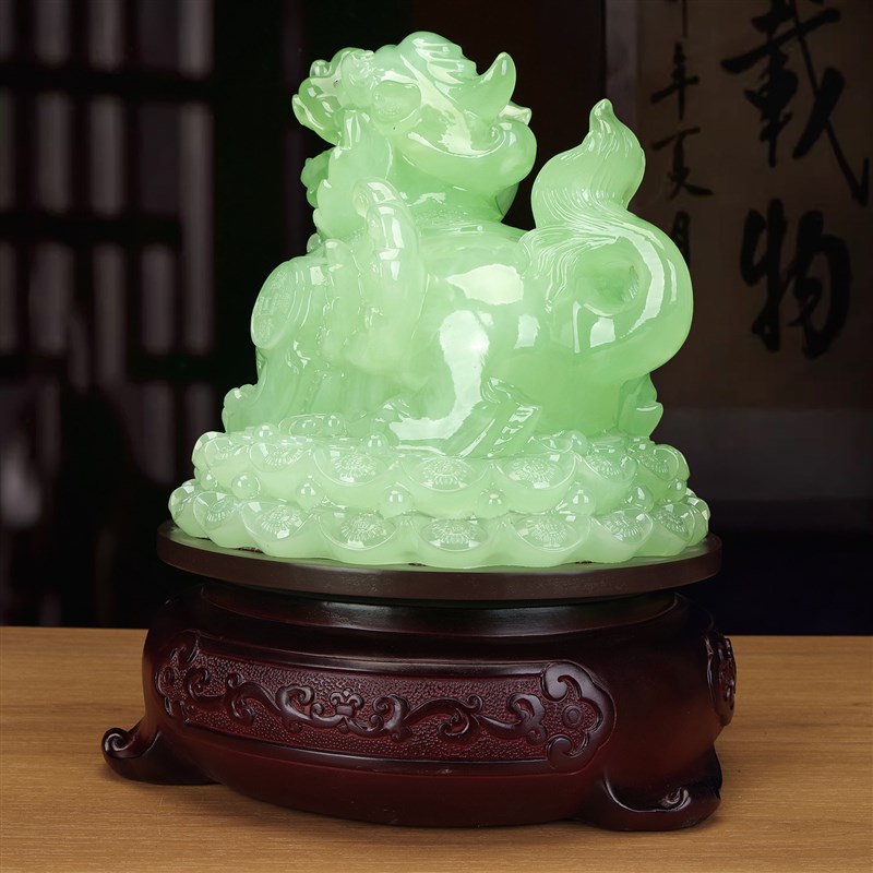 玉石貔貅招财摆件镇宅旺宅家里客厅公司办公桌送朋友闺蜜开业礼物