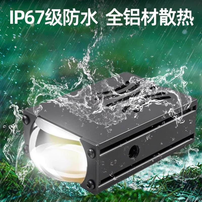 中网格栅隐藏式激光炮射灯强光爆闪辅助超亮薄汽车12V雾灯LED透镜