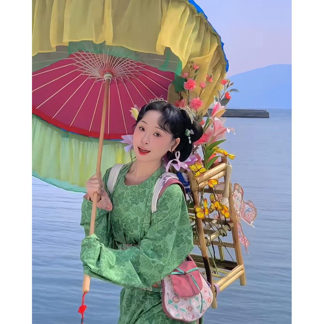 成品古风货郎伞摄影拍照道具走秀表演活动用伞模特舞蹈舞台专用