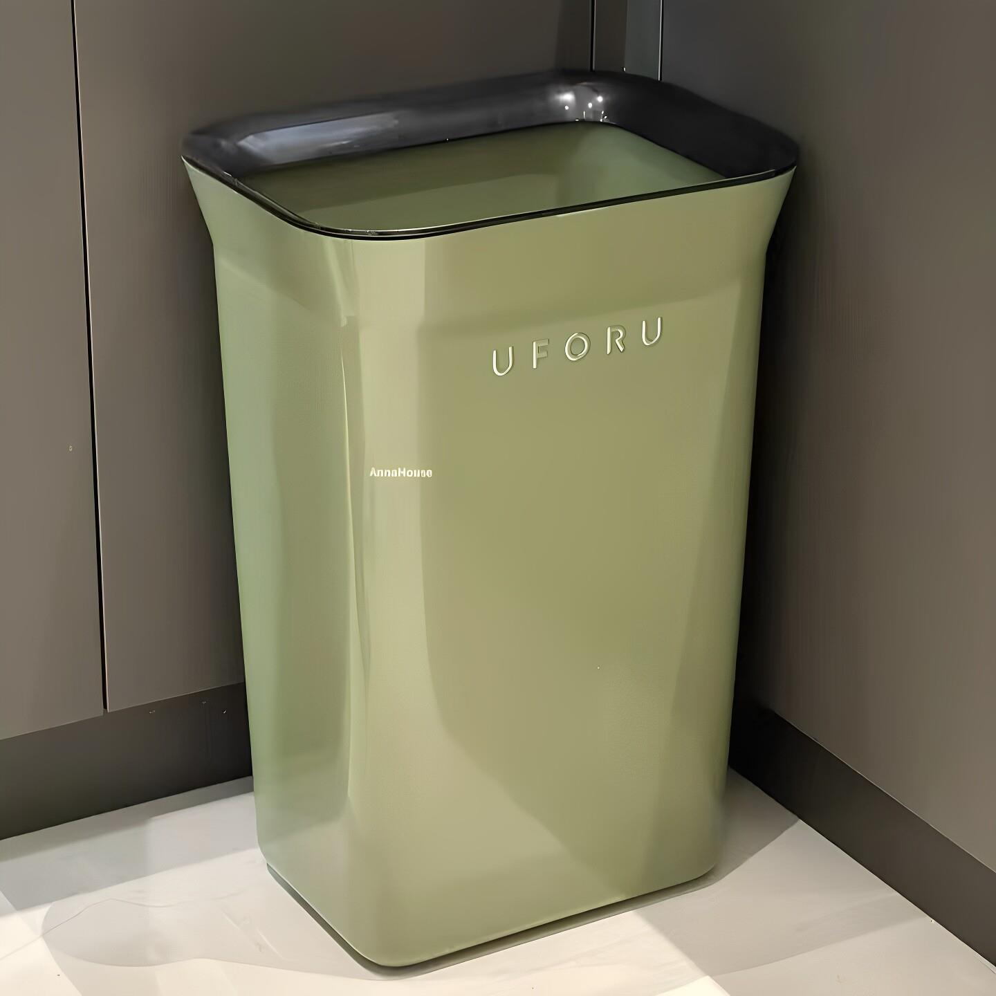 厨房专用垃圾桶大容量无盖垃圾篓压圈家用加厚废纸篓免弯腰卫生桶