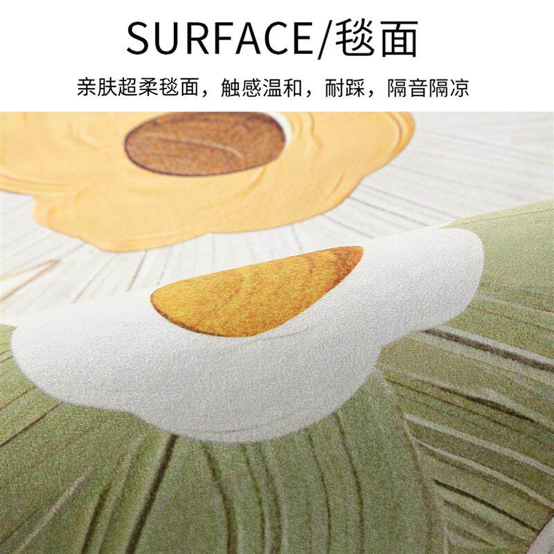 动感单车地垫跑步机垫子椭圆机防滑垫静音减震专用隔音地毯健身毯
