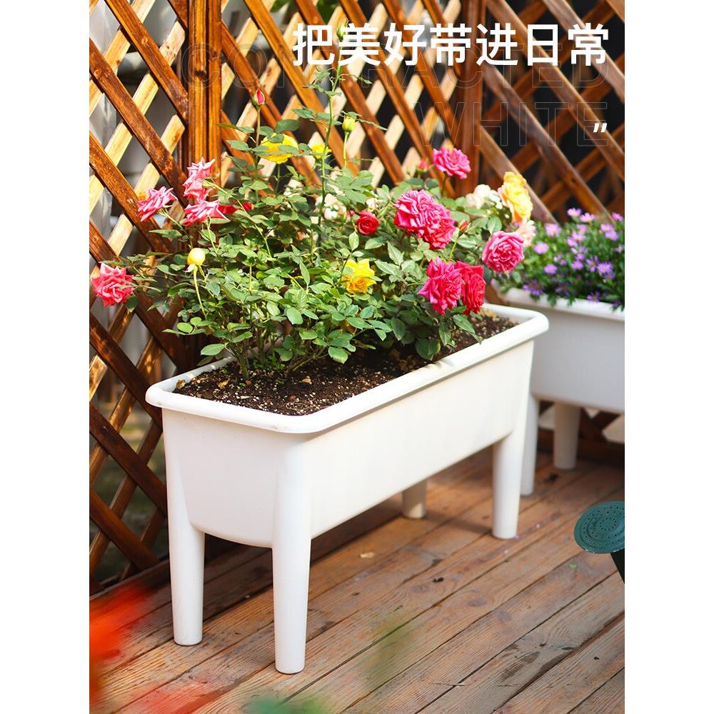 30cm宽阳台加长方形盆种菜盆室内大号花盆种菜专用箱蔬菜种植箱
