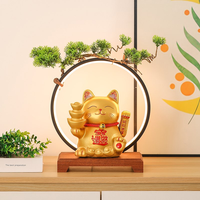 招财猫储钱罐开业大吉生意兴隆自动摇手客厅装饰发财猫礼品摆件