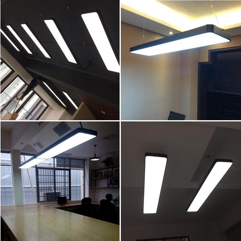 铝办公灯圆角led长条灯悬吊式天花板专用灯超市健身房条形工业风