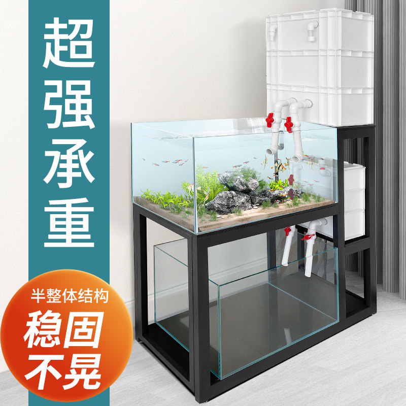 鱼缸架子鱼缸底座底柜周转箱过滤钢架多层龟缸桌超强承重鱼缸支架图片