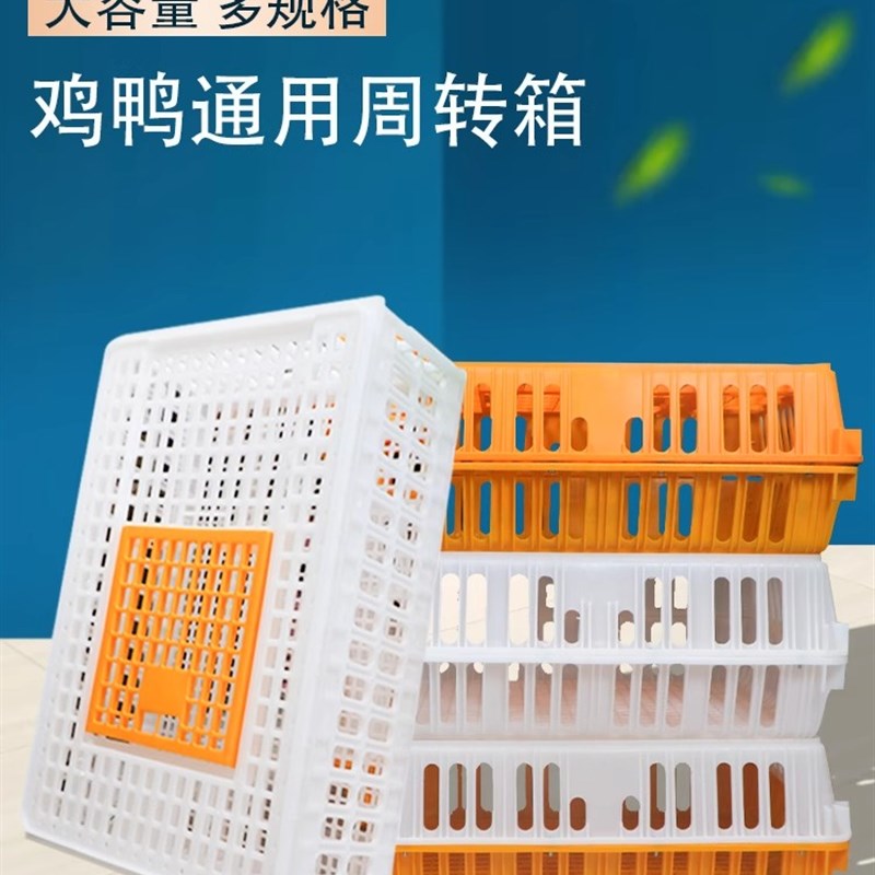 加厚鸡框成鸡运输笼鸡用周转箱运输鸡笼塑料运输框鸡鸭鹅运输笼子