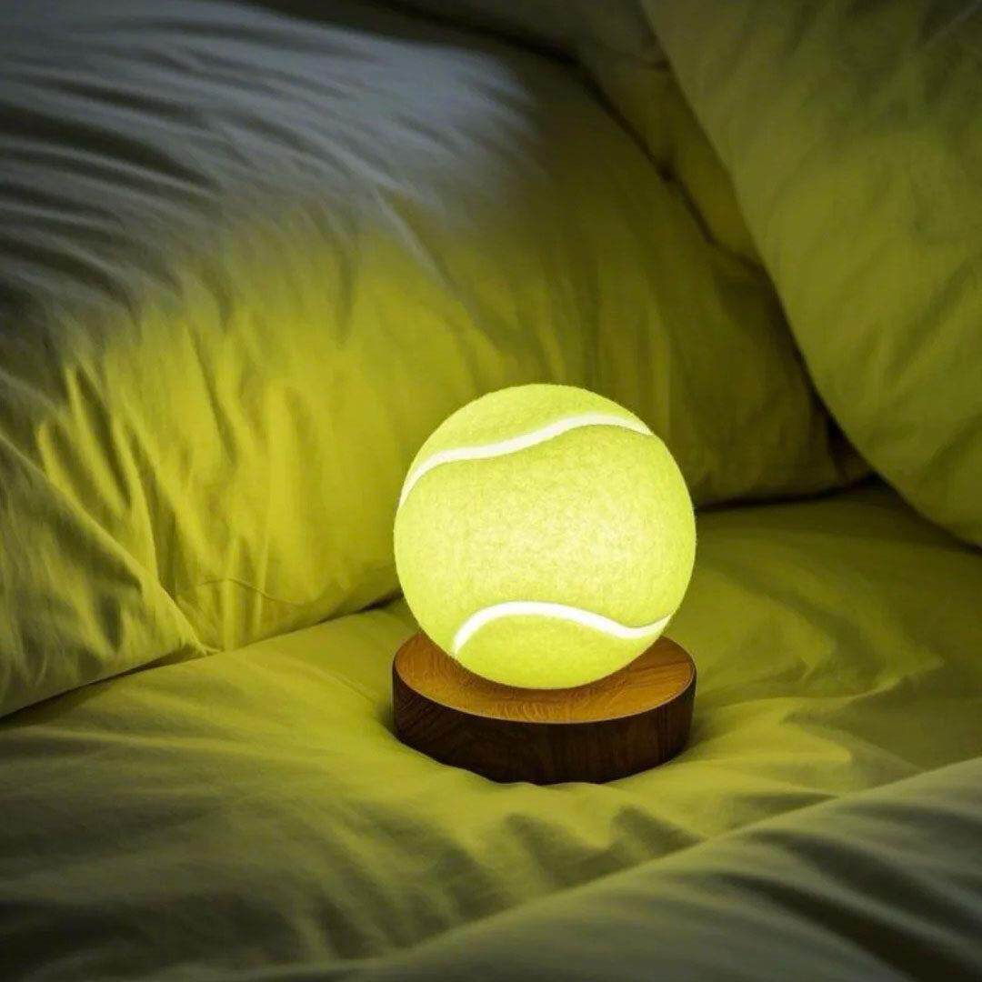 卧室睡眠氛围夜灯床头墙角安置网球发光护眼玩手机小众创意设计感