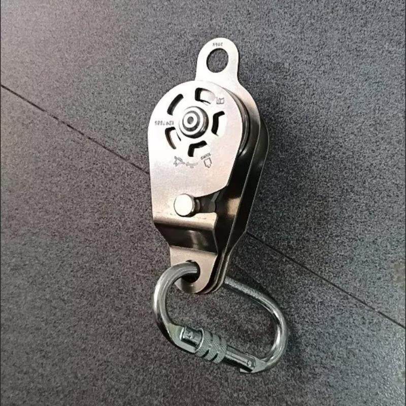 重物吊运自锁滑轮吊轮作业外机双向安装可释放升降省力吊装升降器