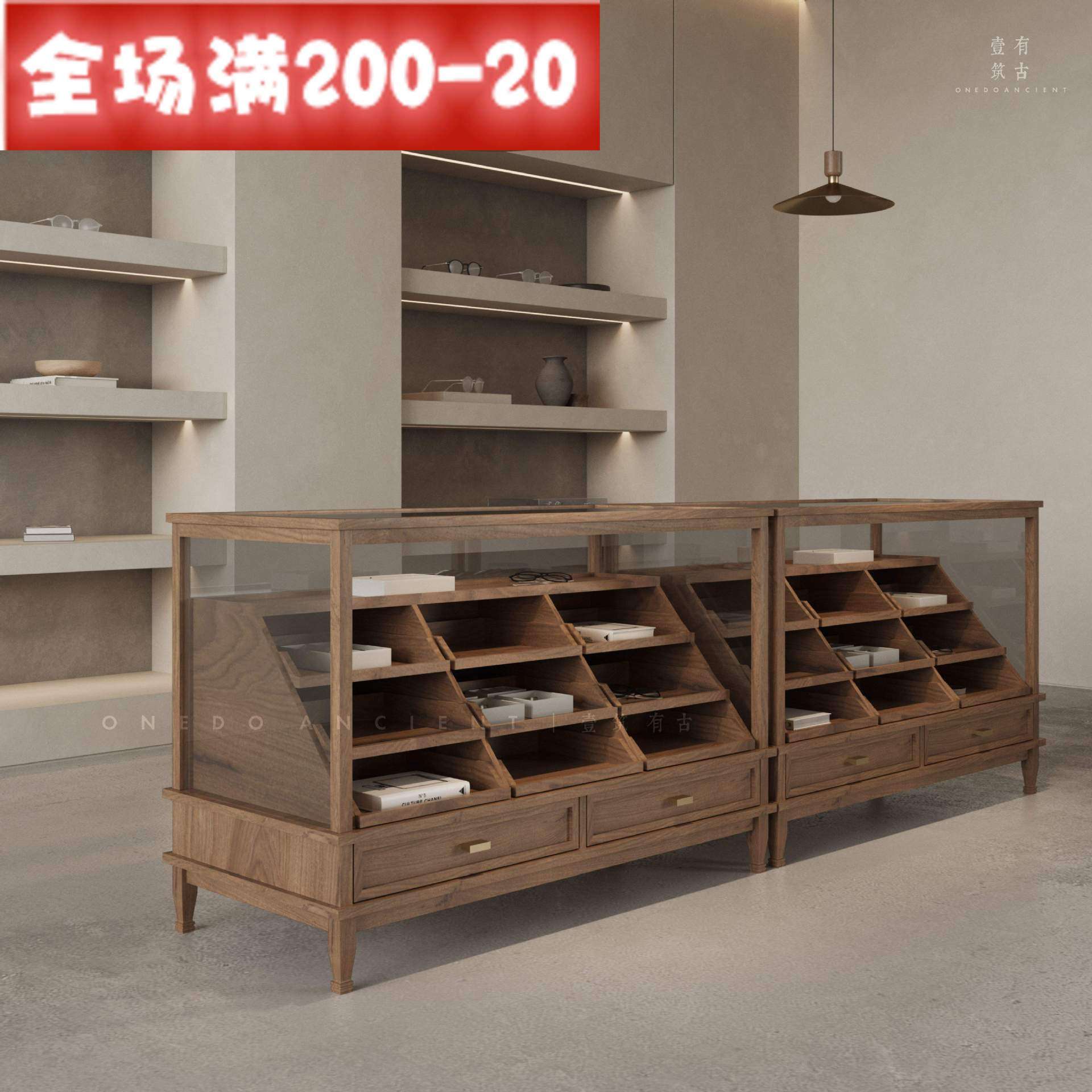 展览馆橱窗样品玻璃台桌展示柜博物馆展厅古董珠宝首饰店服装中岛