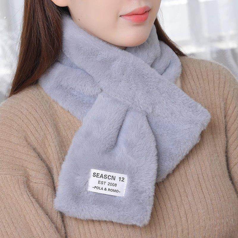 柔软毛毛围巾韩版贴标日系秋冬ins毛绒少女围脖仿獭兔毛加厚交叉,服饰配件/皮带/帽子/围巾,围巾/丝巾/披肩,淘宝优惠券,粉丝福利购,淘宝优惠卷