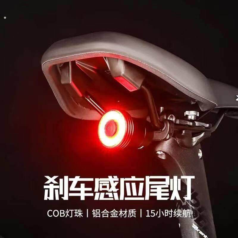 自行车尾灯登山车夜骑灯公路车骑行灯警示灯配件大全骑行装备充电