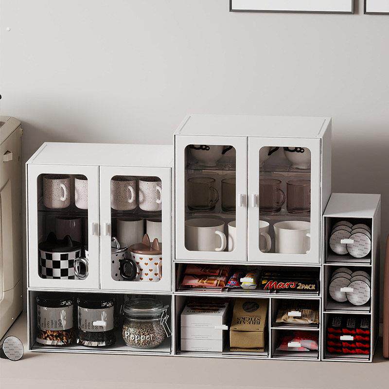 防尘杯子收纳置物架亚克力杯架水杯茶杯展示架子桌面放杯子收纳盒