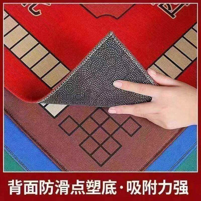 高档家用扑克布垫新款麻将桌布垫子手搓正方形加厚静音消音耐磨