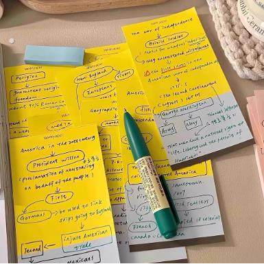 韩系撞色长款便签本ins风简约学生手账日记事本可撕无粘性留言纸,文具电教/文化用品/商务用品,便签本/便条纸/N次贴,淘宝优惠券,粉丝福利购,淘宝优惠卷