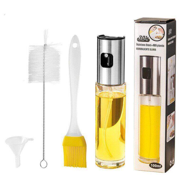 喷油瓶小号德国不锈钢油壶按压式烧烤喷雾油橄榄油酱油喷油套装雾