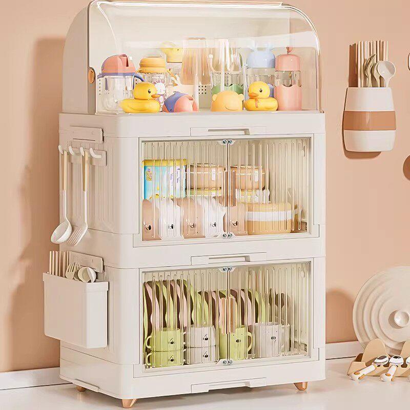 宝宝副食品收纳柜奶瓶工具箱碗碟筷子沥水专用置物架婴儿餐具收纳