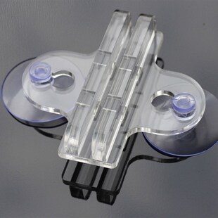 包邮 水族箱鱼缸隔离夹10个24元 玻璃吸盘 透明亚克力鱼缸隔板夹子