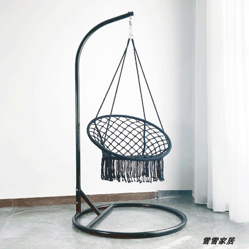 阳台吊椅吊篮支架家用铁架直杆弯杆婴儿牀摇篮支架户外秋千支撑架