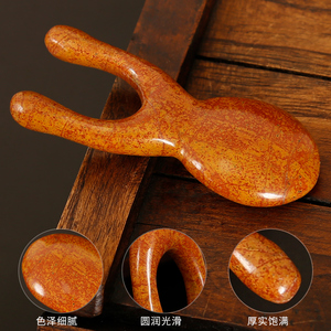 砭大夫红砭石刮鼻梁按摩器耳朵搓耳面部穴位棒眼睛鼻子拨筋棒