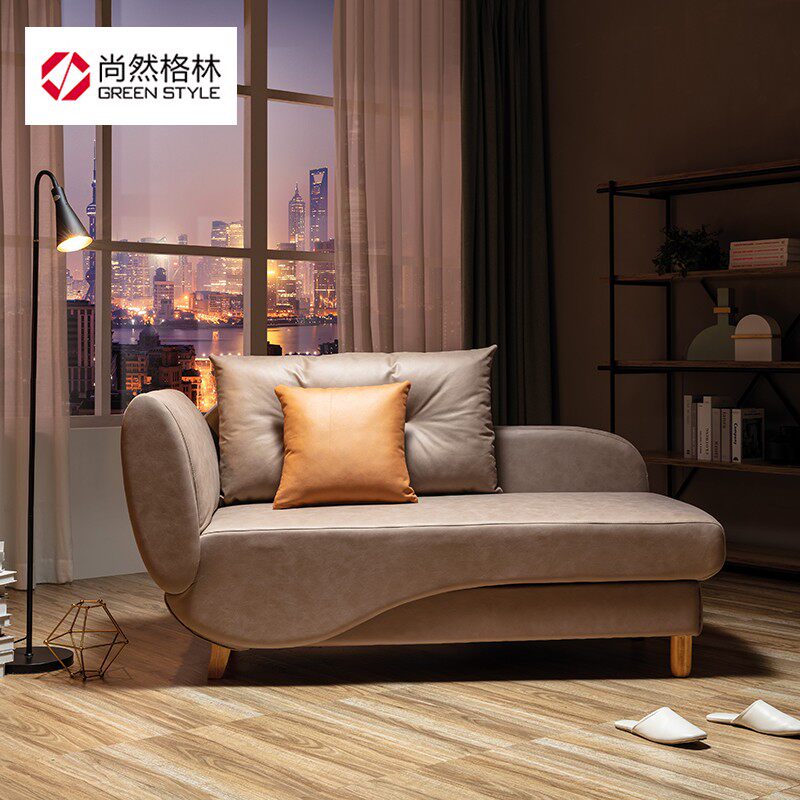 沙发床贵妃榻小户型多功能卧室书房科技布坐卧两用可变床贵妃躺椅