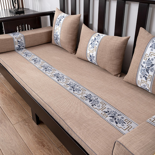 新中式红实木沙发垫木头防滑坐垫加厚高密度海绵罗汉床椅垫可定做