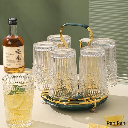 轻奢铁艺杯架子置物架玻璃杯家用水杯架杯子收纳酒杯架倒挂沥水架