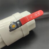 镀锌把手开关 铁柄型总阀 110 止水阀波制 联阀PVC给水球阀