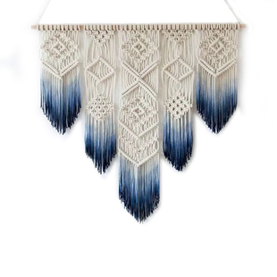 晓风北欧风波西米亚染色挂毯手工编织卧室床头墙壁家居装 饰品