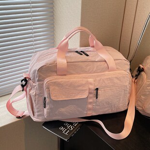 大容量短途旅行包2025新款手提干湿分离收纳健身包防水旅游行李袋