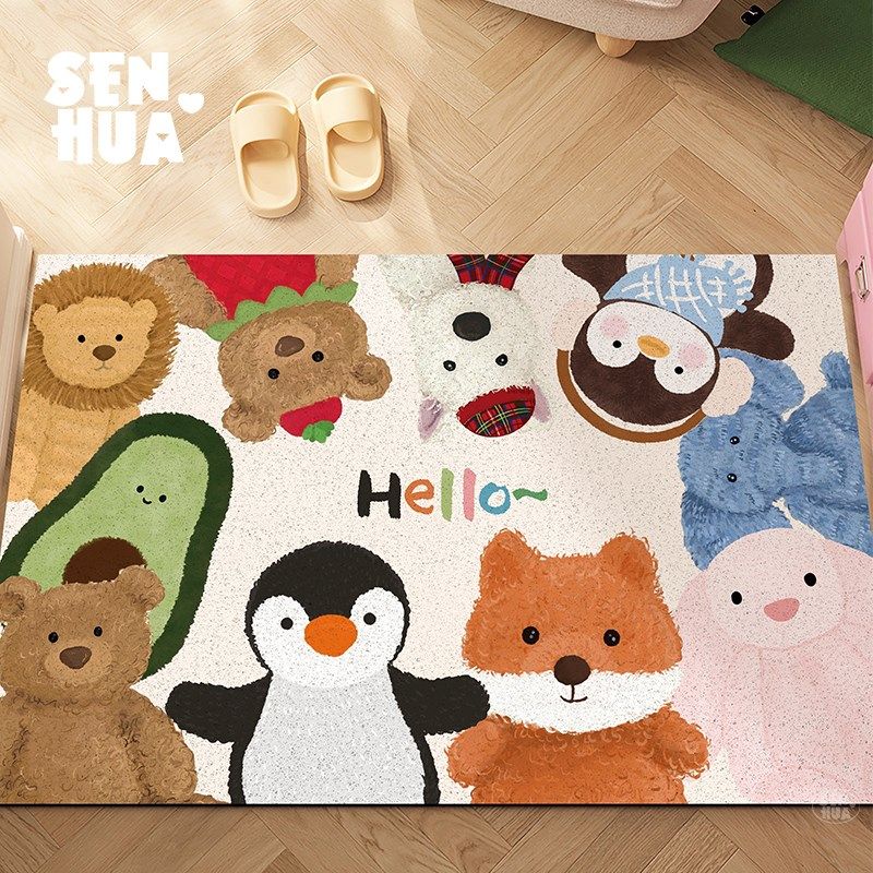 入户门地垫进门垫可爱玩偶玄关进门换鞋脚垫可裁剪除尘耐脏地毯子,居家布艺,入户地垫,淘宝优惠券,粉丝福利购,淘宝优惠卷