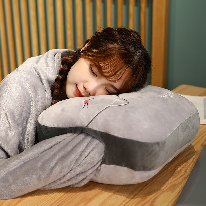 可爱办公室抱枕被子两用多功能车载三合一午休折叠毯子午睡神器冬,居家布艺,抱枕被,淘宝优惠券,粉丝福利购,淘宝优惠卷