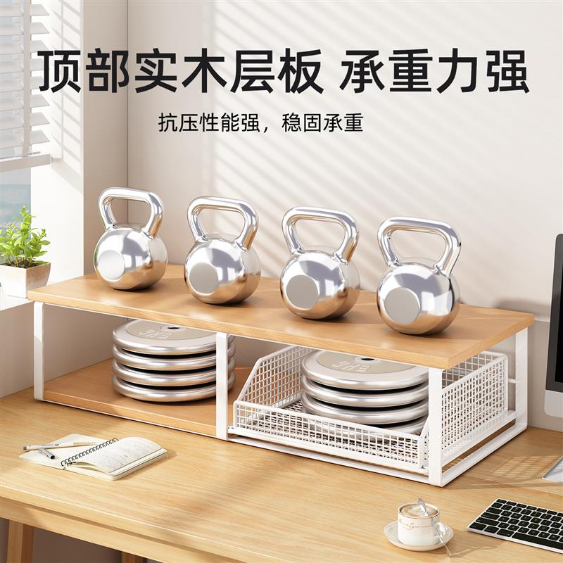 办公室打印机架子小型双层复印机置物架桌面多功能桌上抽屉收纳架