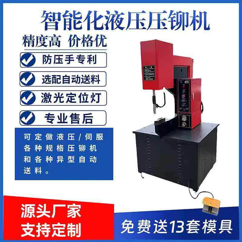 液压压铆机钣金铆钉机自动送料螺柱螺母螺钉板金铆接机定制厂家