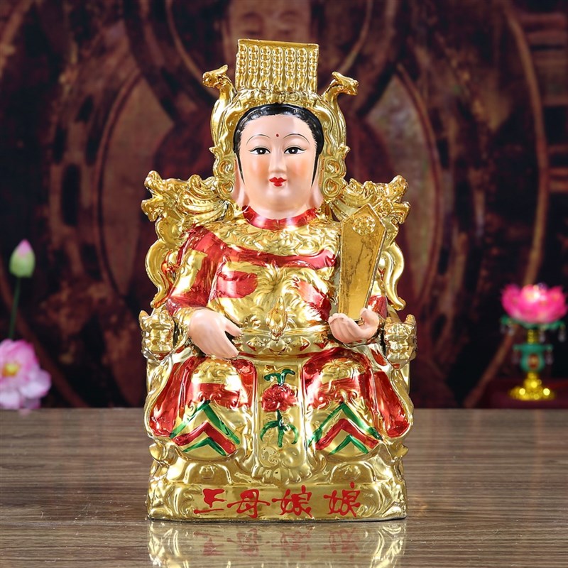 陶瓷玉皇大帝王母娘娘神像天尊王母佛像家用摆件