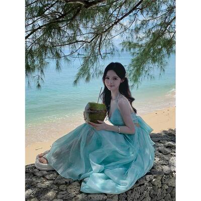 薄荷曼波海边度假氛围感
