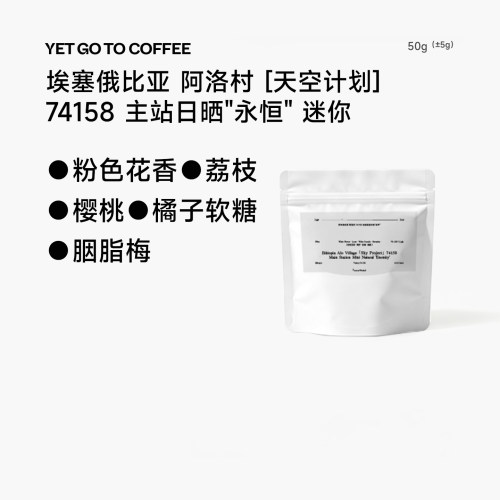 YETGOTO埃塞ALO天空计划74158迷你豆主站日晒永恒批次手冲咖啡豆