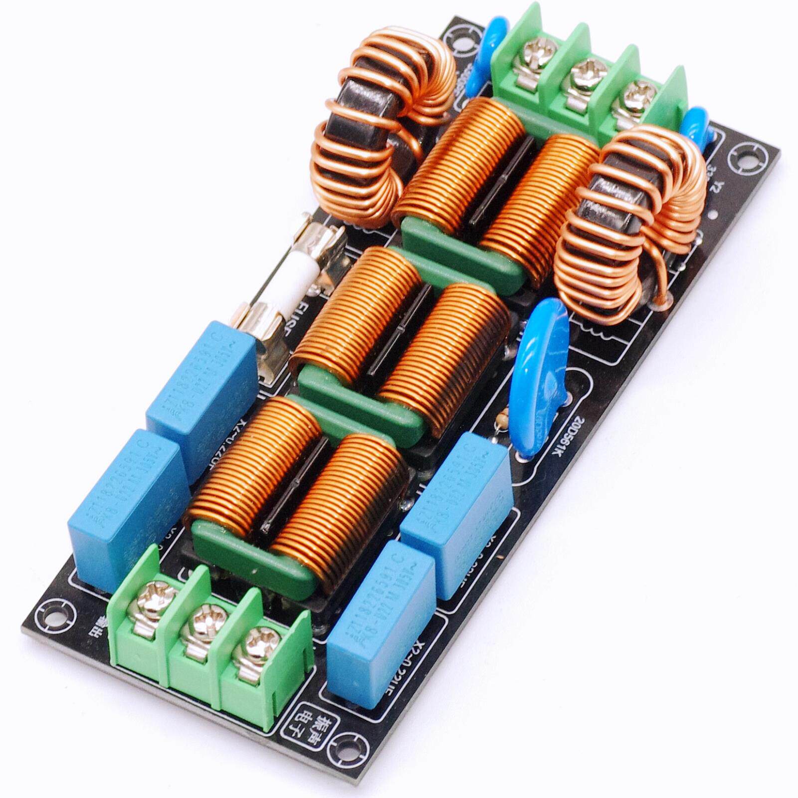 4级音频交流220V电源电磁干扰滤波器110V差模共模电磁兼容安全规