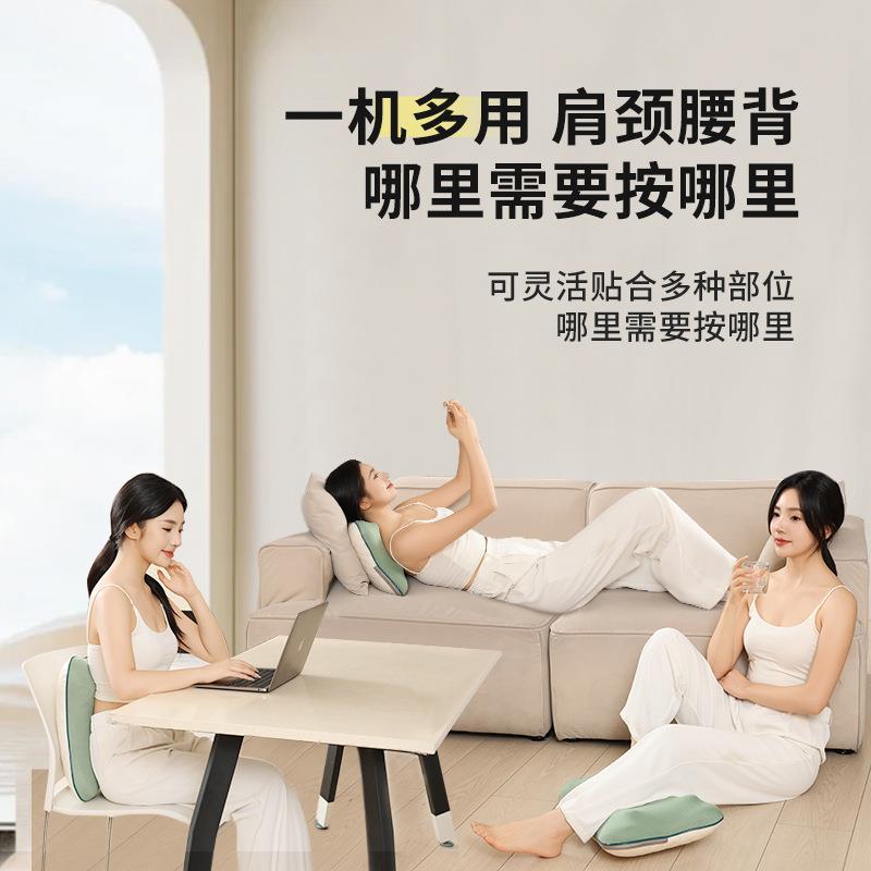 苏宁按摩器颈肩按摩枕腰部按摩仪热敷揉捏按摩颈枕按摩仪器2872Z