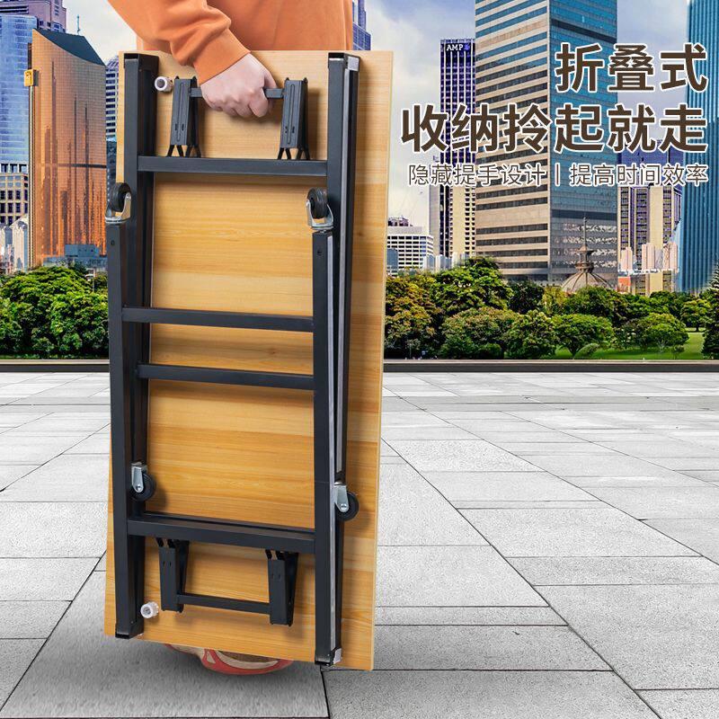 摆摊小推车可折叠移动摆地摊小吃地摊桌夜市带轮推车促销车货架台
