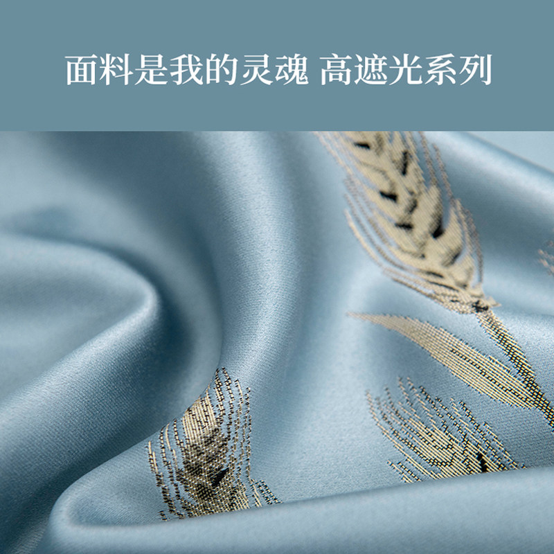 2026新款遮光窗帘卧室欧式别墅全遮光布客厅挂钩轻奢现代简约高级
