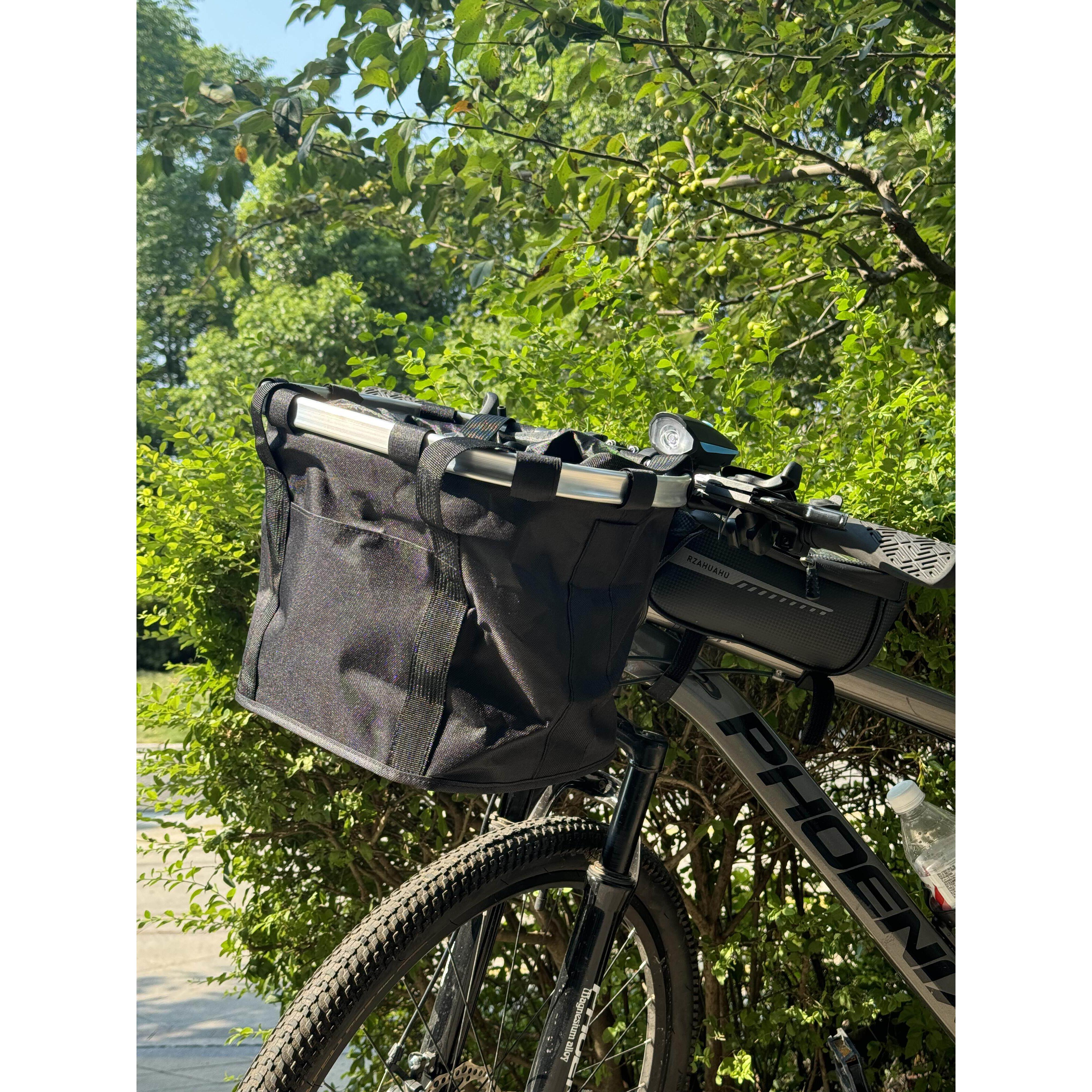 公路自行车快拆车筐车篮子山地车手提买菜篮防水前筐折叠宠物挂篮