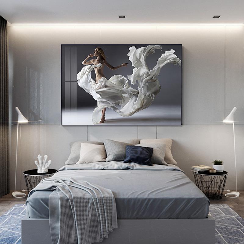 人体艺术装饰画卧室床头背景墙挂画现代酒店宾馆民宿壁画唯美人物