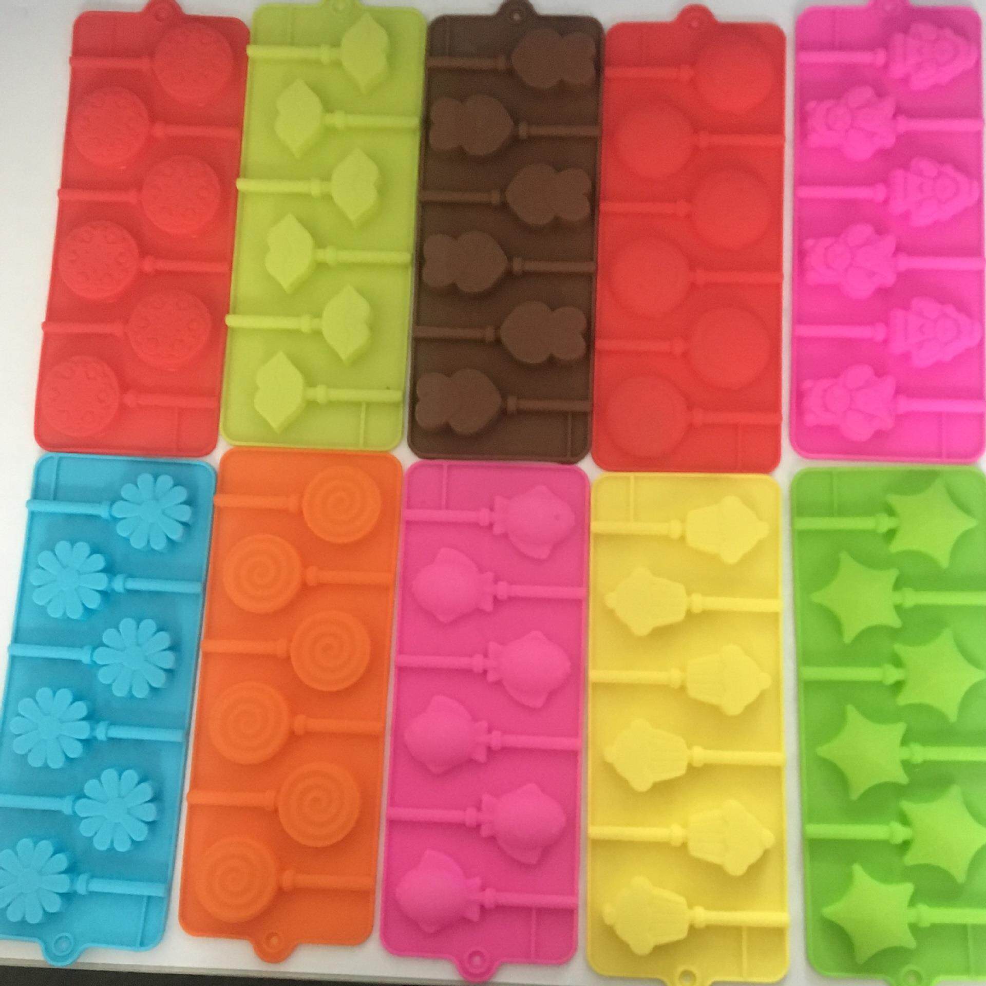 现货十款棒棒糖模具手工翻糖果模子巧克力蛋糕烘焙模具DIY
