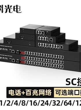 中科光电 ZK-1P1E 电话光端机+百兆网络 接口可选  一对