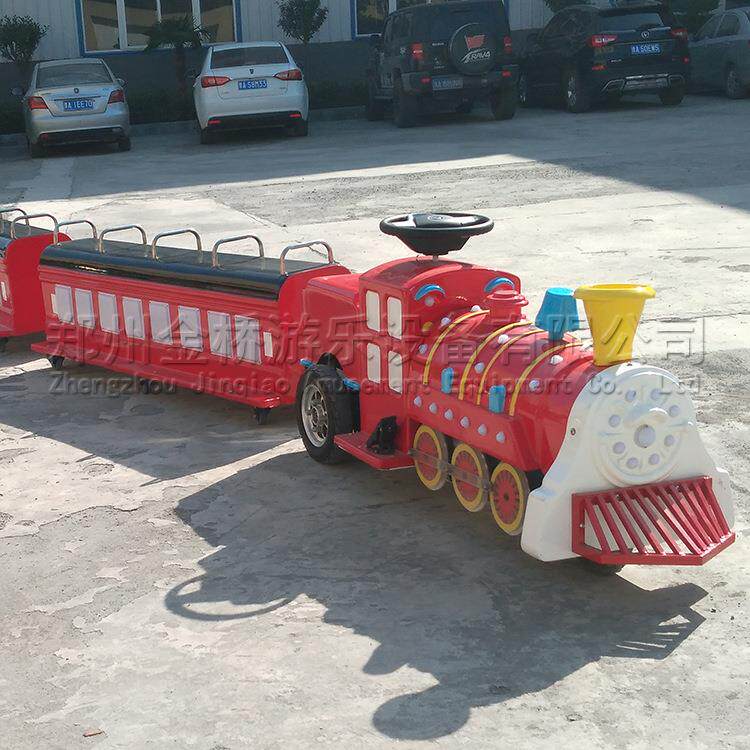 骑乘式无轨火车小区公园广场游乐场设备儿童游乐园电动无轨小火车