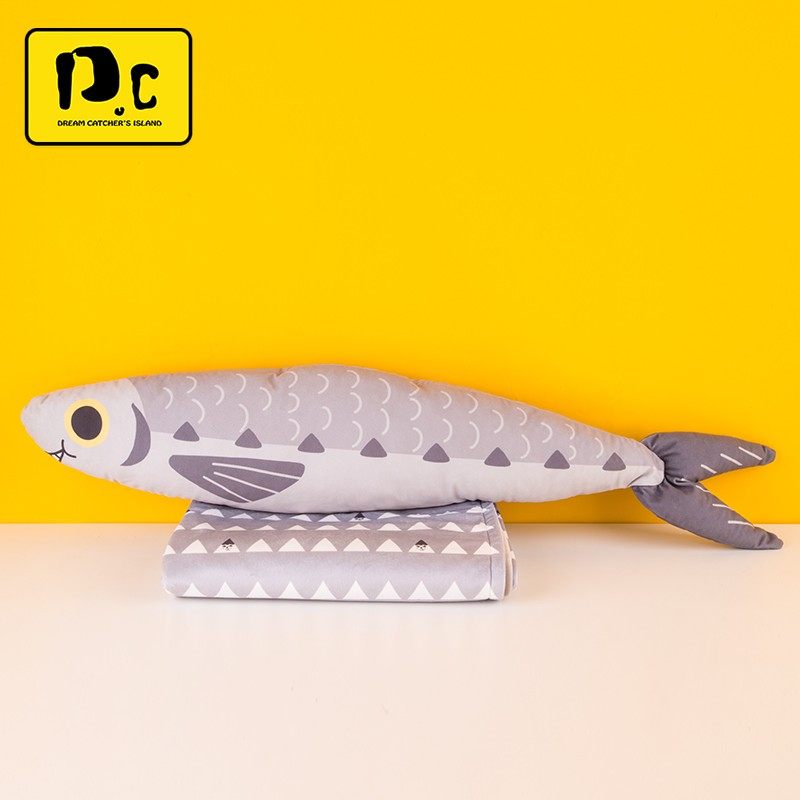 捕梦岛海洋可爱卡通个性可爱抱枕被子秋冬毛毯两用办公室抱枕毯,居家布艺,抱枕被,淘宝优惠券,粉丝福利购,淘宝优惠卷