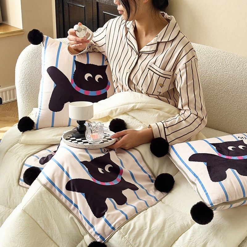 美拉德 抱枕被子两用午睡毯子二合一车用枕头夏凉空调被四季通用,居家布艺,抱枕被,淘宝优惠券,粉丝福利购,淘宝优惠卷