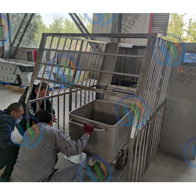 桶车高压清洗机肉料车自动清洗机屠宰场专用全自动桶车清洗机